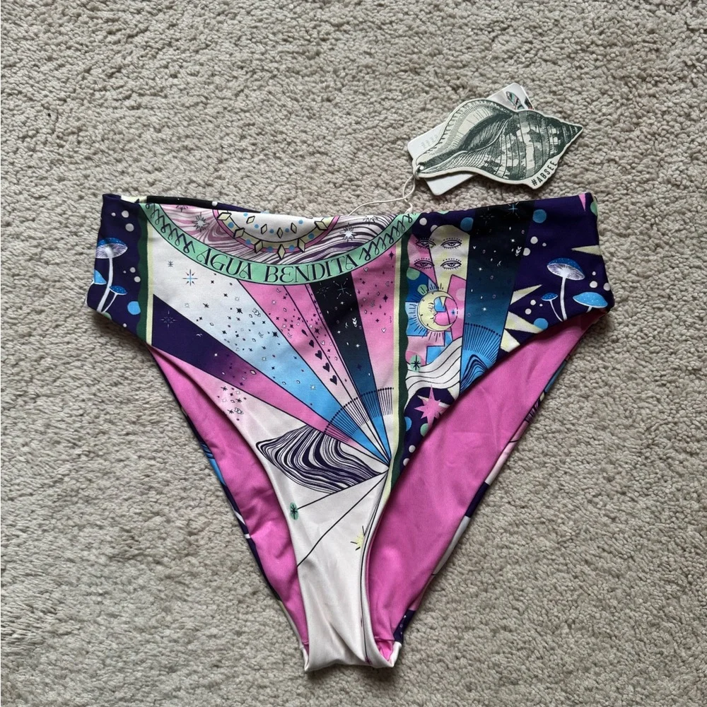 Agua Bendita Penelope Eter High-Waisted Bikini Bottom - Picture 6 of 7